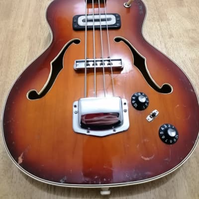 Rare 1964 Hoyer German Bass Vintage @ Hofner Warwick Violin Framus Klira 500/1 Fender Gibson Eko  Meazzi Crucianelli Eko Vox image 9