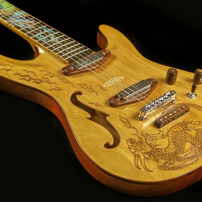 Blueberry Electric Guitar  Electric Guitar - Handmade and Hand Carved image 7