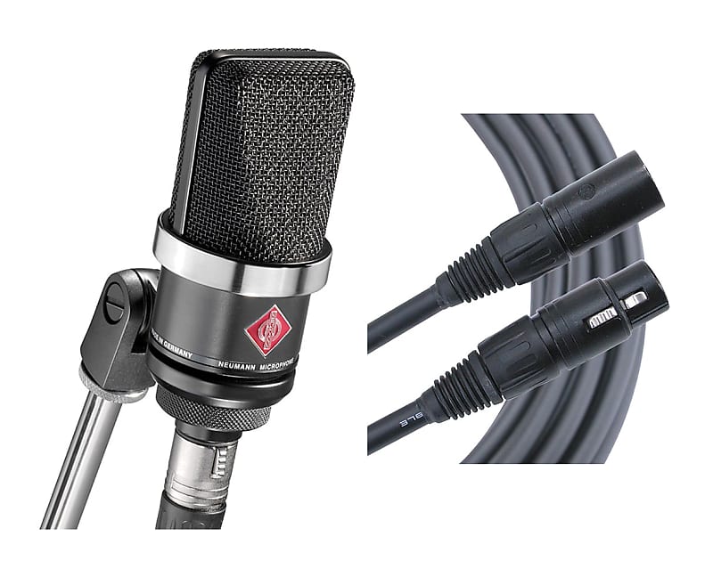 Neumann TLM102 (Black) Cardioid Condenser Microphone + Mogami Gold Cable image 1