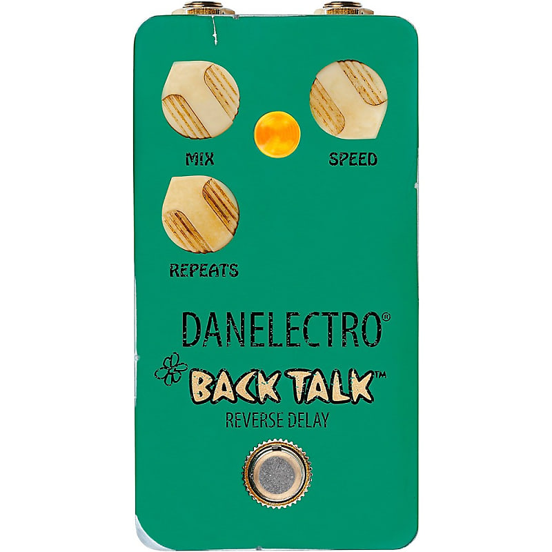 Danelectro Back Talk Reverse Delay Pedal Green Reverb