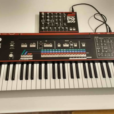 Roland JX-3P 61-Key Programmable Preset Polyphonic Synthesizer with PG-200 Programmer 1983 - 1985 - Black