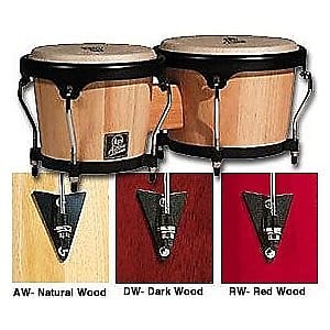 LP Latin Percussion Aspire Wood Bongos - Dark Wood image 1