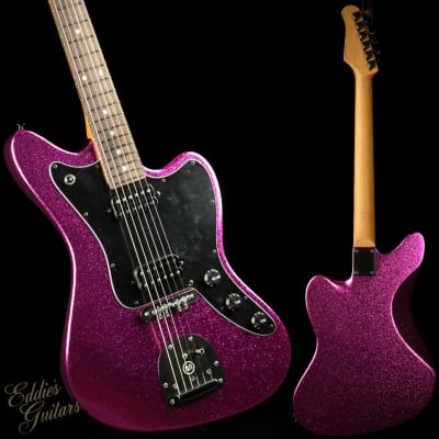 Suhr Eddie's Guitars Exclusive Roasted Classic JM Mastery - Magenta Sparkle image 1