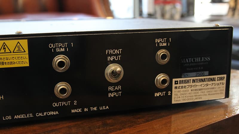 Matchless GPR-1 Rack Tube Preamp Sampson Era 1998