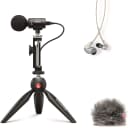 Shure Portable Videography Bundle with SE215 Earphones and MV88+ Video Kit w/ Digital Stereo Mic
