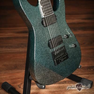 ESP E-II M-II 7B Baritone 7-String Evertune Guitar w/ Case – Granite Sparkle image 3