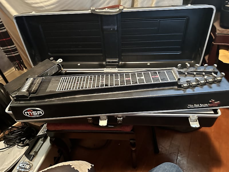 Msa Red baron pedal steel guitar Black Reverb