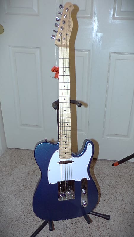 Harley Benton TE-20 Single Cut solid body guitar 2022 Blue image 1