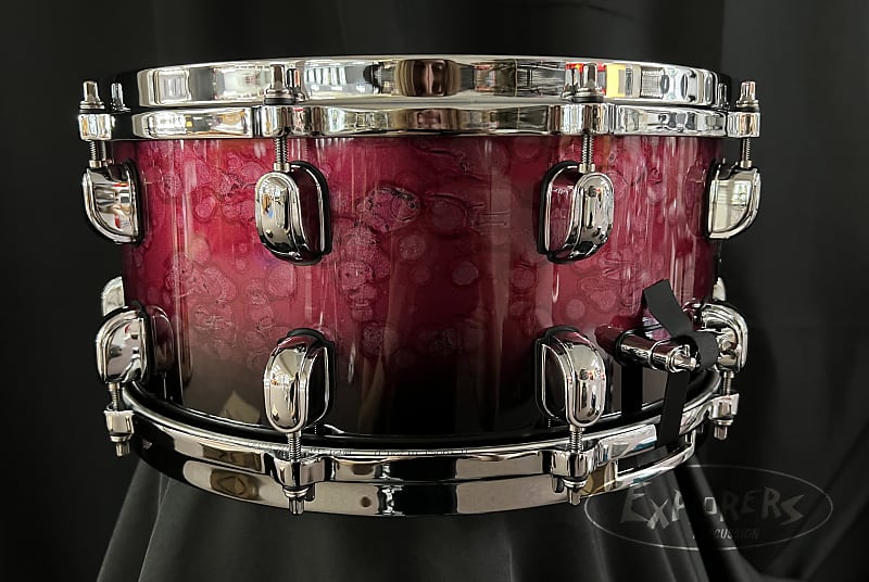 Tama Starclassic Walnut/Birch Molten Dark Raspberry Fade Snare Drum 6.5x14