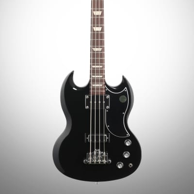 Gibson SG Standard Electric Bass (with Case), Ebony image 2