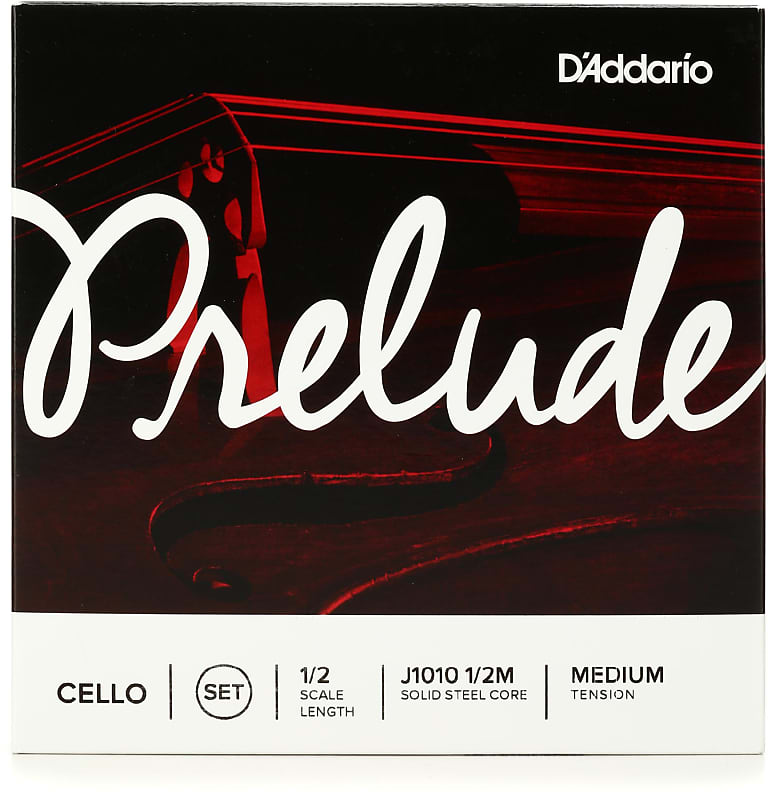 D'Addario J1010 Prelude Cello String Set - 1/2 Size Medium Tension image 1