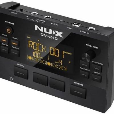 NUX Model DM-210 All Mesh Head Digital Electronic Drum Set, 8 Piece Kit image 4