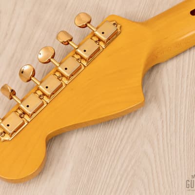 2012 Fender Jazzmaster '58 Vintage Reissue FSR Gold Guard JM66G Blonde w/ Maple Fretboard, Japan MIJ image 5