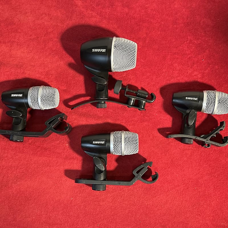 Shure PG52 & 3 PG56 Drum Microphone Set w/ 4 Mounts Reverb