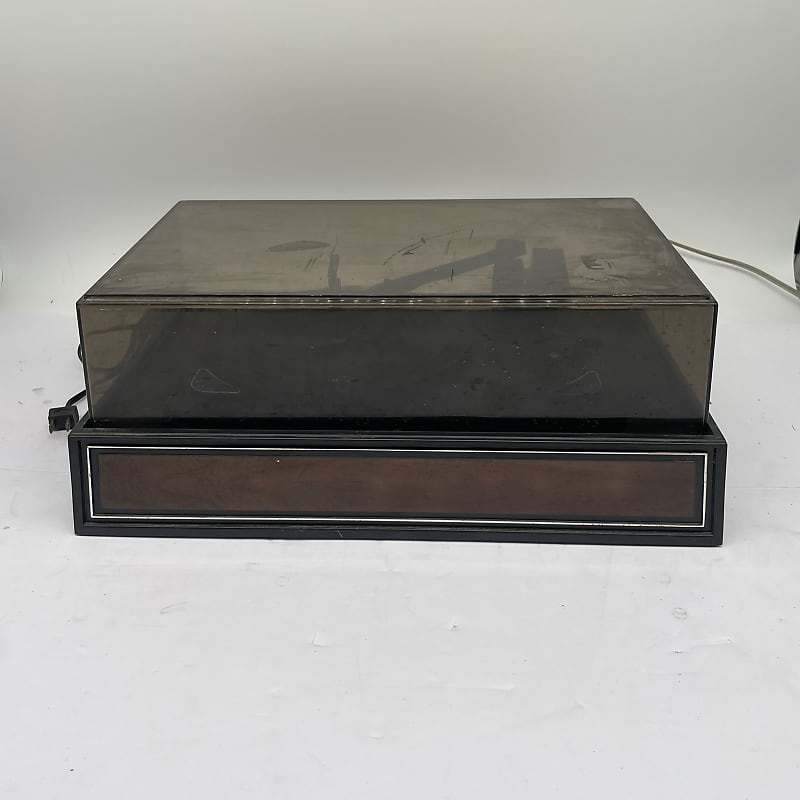 Vintage BSR Record Player Turntable Model 703 W/ Dust Cover *PARTS OR REPAIR  			