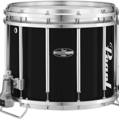 Pearl Championship CarbonCore FFX Marching Snare Drum - 14 x 12 inch - Piano Black Lacquer image 1