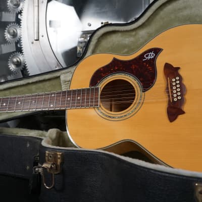 Washburn J28S12 DL Jumbo Blonde Maple Acoustic Guitar w/ Original Hard Case for sale