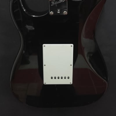 Custom Fender Squier Stratocaster Active Pups Light Relic Gilmour Inspired Black Strat Nitro Neck image 7