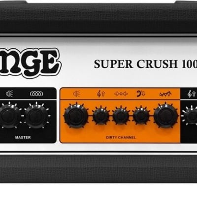 Orange Super Crush 100 Solid-State Guitar Amplifier Head (100 Watts) - Black image 2