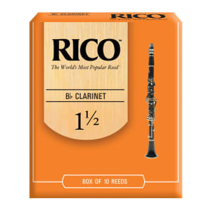 Rico RCA1015 Bb Clarinet Reeds - Strength 1.5 (10-Pack)