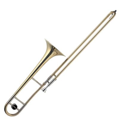 Stagg WS-TB245 Brass Body Bb Tenor Slide Trombone w/ABS Case & Mouthpiece Silver Plated image 3