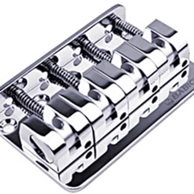 Babicz FCH-4 Bass Bridge, Z-Series, 5-Hole Mount - Chrome---chrome | Reverb