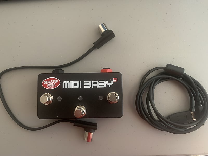 Disaster Area Designs MIDI Baby 3 with midi and usb cables