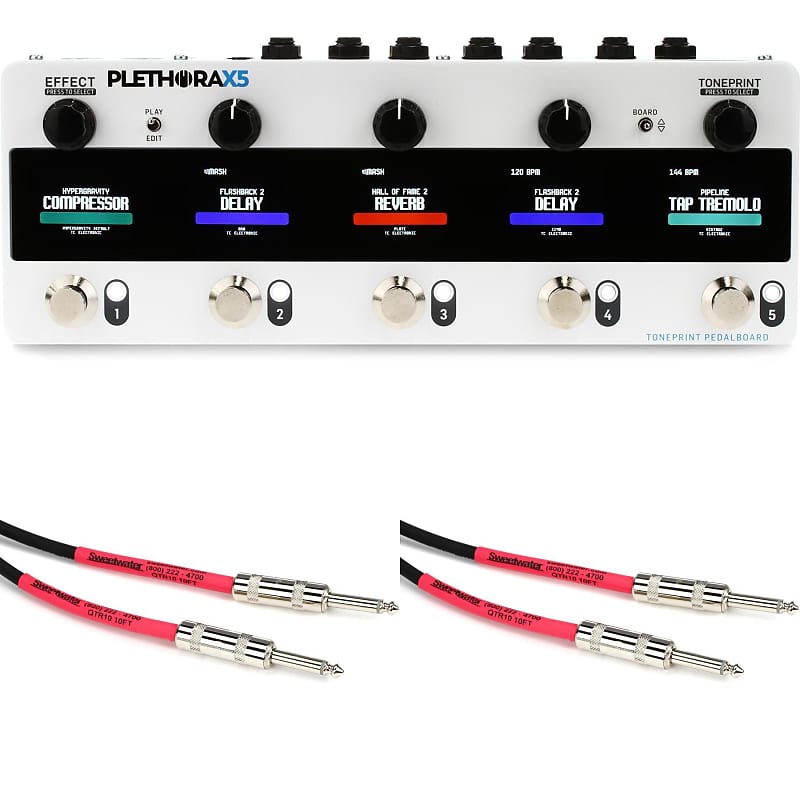 TC Electronic Plethora X5 TonePrint Multi-FX Pedalboard Cables