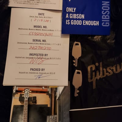 2020 Gibson ES-335 Dot Vintage Ebony  w/ OHSC image 13