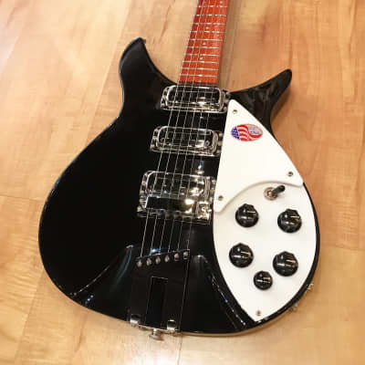 Rickenbacker 350V63 Liverpool Electric Guitar Full Scale Version JetGlo (Black) for sale