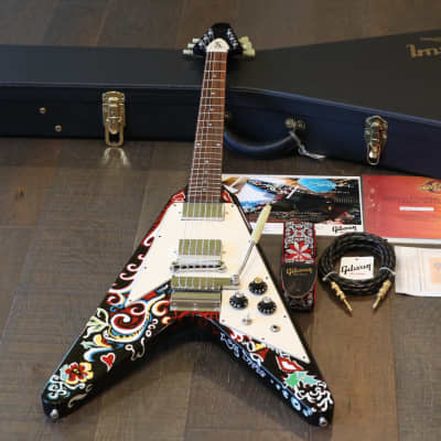 2006 Gibson Custom Shop Jimi Hendrix “Love Drops” Psychedelic V #2 + COA OHSC for sale