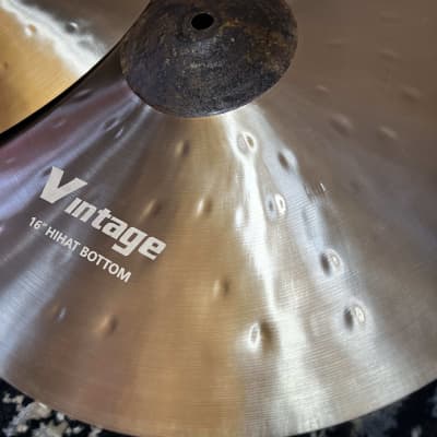(MINT) AIsen 16" Vintage Hi-Hat Cymbals (Pair) image 3