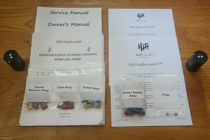 Marantz 1120 restoration kit filter capacitor repair rebuild fix  			