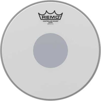 Remo 10" Controlled Sound Black Dot Batter, Coated image 2