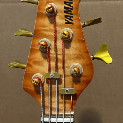 1996/97 Yamaha BBG5a - 5 string Bass - Amber Burst image 6