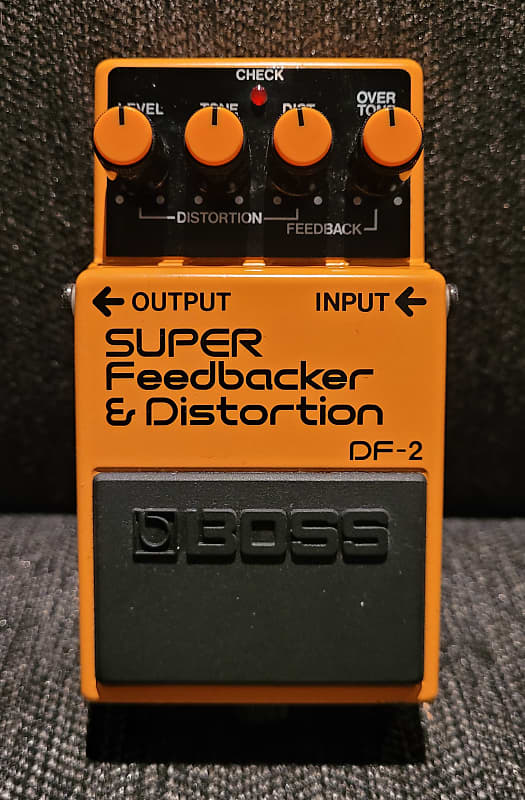 ギター BOSS DF-2 SUPER Feedbacker & Distortion Boss DF-2 Super Feedbacker & Distortion Pedal | Vintage 1987