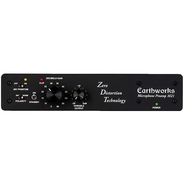Earthworks 1021 ZDT Series Single Channel Zero Distortion Microphone Preamp image 1