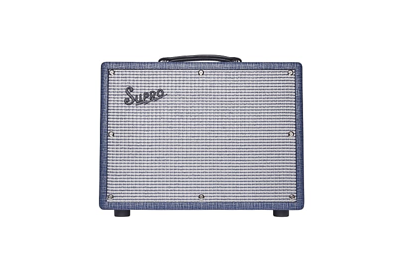 Supro 1970RK Keeley Custom 25W Tube Guitar Combo Amplifier Blue