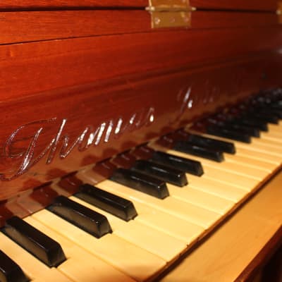 Italian Virginal Harpsichord crafted by Thomas John Dick 2008, 54 strings (B1 to E6), Sitka Spruce image 2