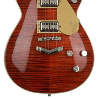 Gretsch G6228FM Player's Edition Duo Jet Electric Guitar - Bourbon Flame image 1