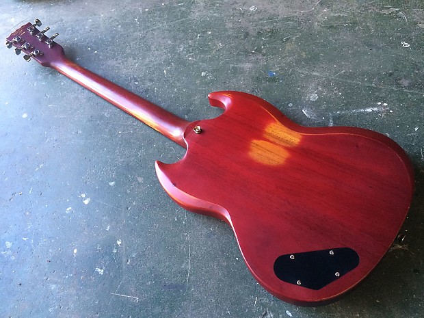 Vintage Icon V6 SG Junior Electric Guitar Roadworn | Reverb