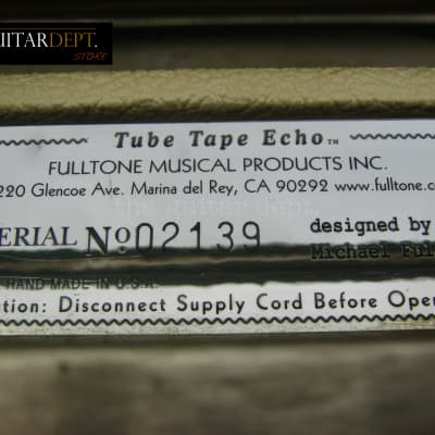 ♚Rare♚ FULLTONE USA * TUBE TAPE ECHO *TTE ♚Version 1 ♚ +Case ♚ BLONDE TOLEX ♚ Roland RE-201*501 KILLER ! image 10
