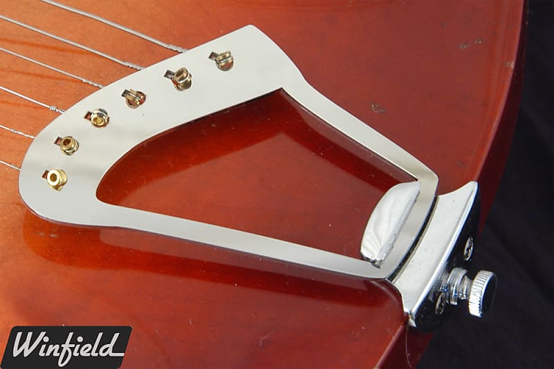 Left-handed 6-string harp tailpiece for Rickenbacker guitars image 1