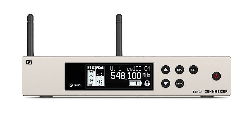 Sennheiser EM100-G4 True Diversity Half-Rack Receiver - A Band, 516-558 MHz image 1