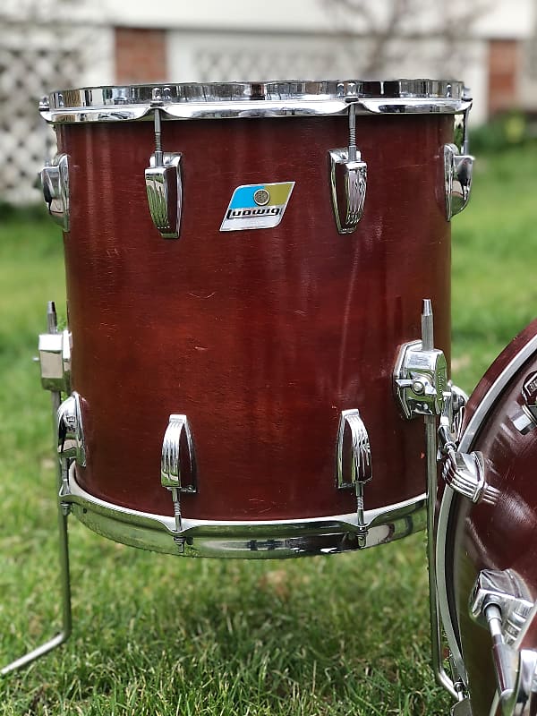 Ludwig Bop Outfit 8x12 / 14x14 / 14x18" Drum Set (3-Ply) 1970s image 3