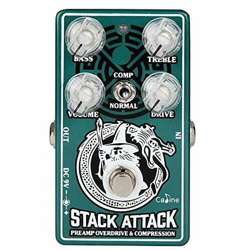 Caline CP-509 "Stack Attack" Overdrive / Compressor Guitar Effect Pedal image 1