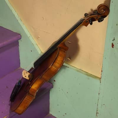 1920s Bruno German Stradivarius-Copy 4/4 Violin (VIDEO! Fresh Work, Ready to Go) image 15