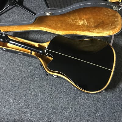 Washburn D-12CE/B Acoustic-Electric Guitar 1991 in very good condition with hard case image 12