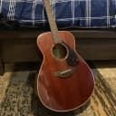(Case Included) Yamaha FS850 Solid Mahogany Top Acoustic Guitar Natural