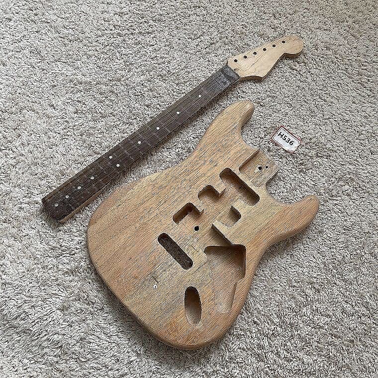 Unfinished Strat Style Guitar Body With Maple Neck And Reverb 8002